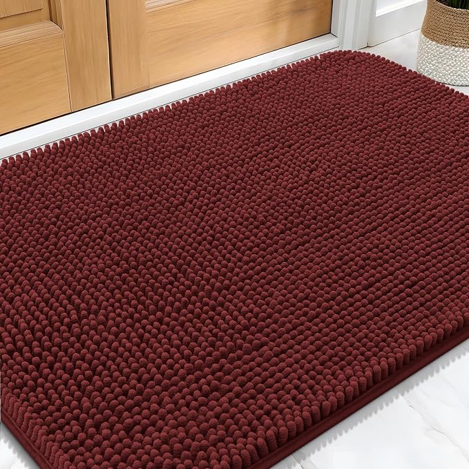 OLANLY Dog Door Mat for Muddy Paws 34x21, Absorbs Moisture and Dirt, Absorbent