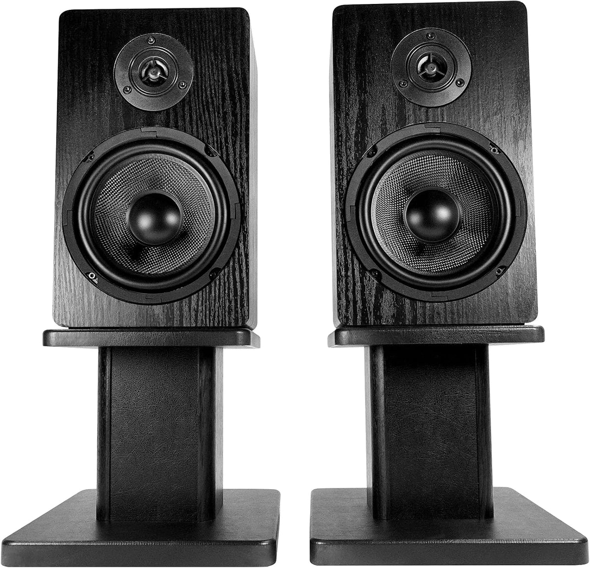 Rockville RHT8B Pair 8" Black Desktop Speaker/Studio Monitor Stands