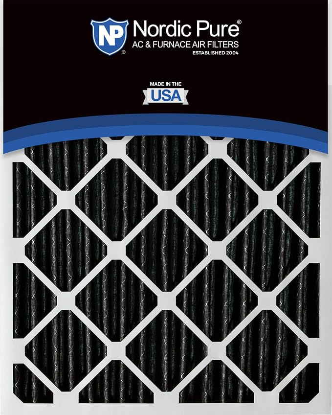 Nordic Pure 18x24x1 Furnace Air Filters MERV 10 Pleated Plus Carbon 24 Pack