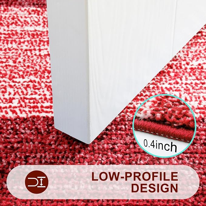 Kitinjoy Indoor Outdoor Door Mat, 71x24 Non-Slip Absorbent Dirt Trapper