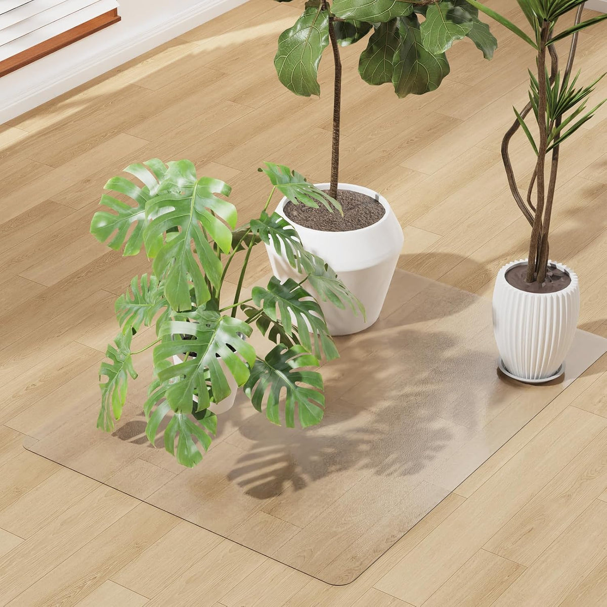 Clear Frosted Floor Mat, 24"x 36" PVC Area Rug Entryway Rug