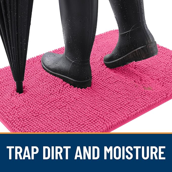 OLANLY Dog Door Mat for Muddy Paws 24x16, Absorbs Moisture and Dirt, Absorbent