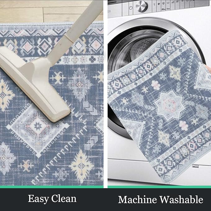 HEBE Boho Kitchen Rug Sets 3 Piece