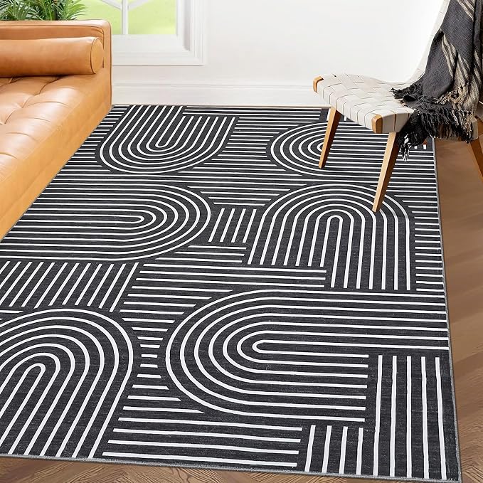 ROYHOME Washable Rug 4x6 Area Rugs