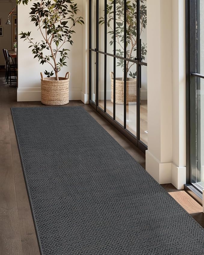 Color&Geometry Door Mat 2'4"x12' Runner Rug