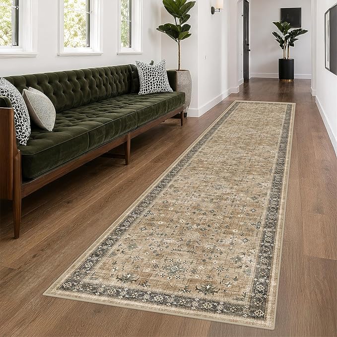 Washable Natural Sage 2x10 Entryway Long Runners