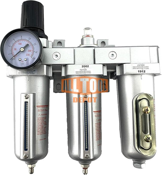 1/2" NPT HEAVY DUTY Industrial Grade Filter Regulator Coalescing Desiccant