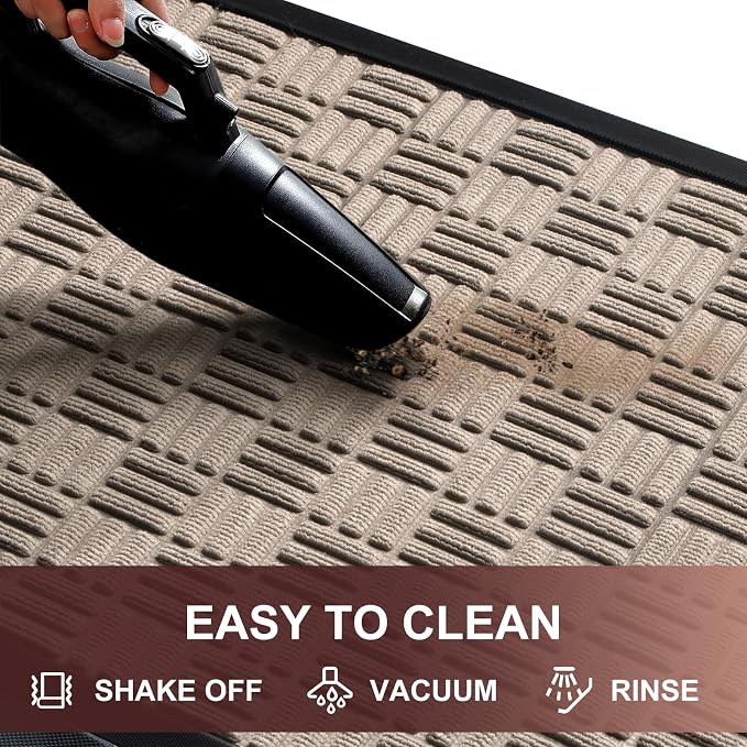 Mibao Front Door Mat, Heavy Duty Durable Welcome Mat