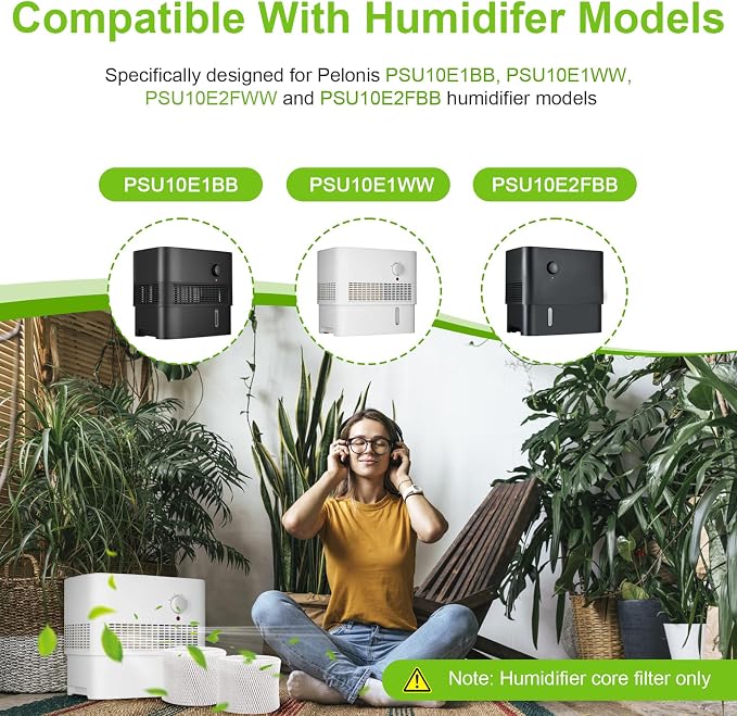 Humidifier Filter for Pelonis PSU10E1BB, PSU10E2FWW and PSU10E2FBB Compatible