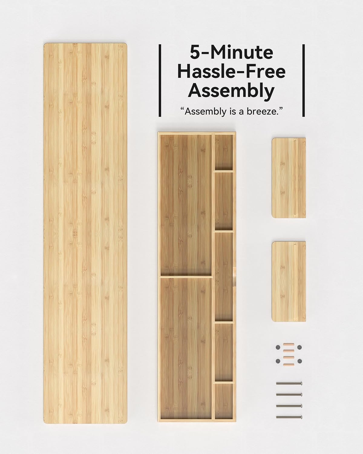 Dual Monitor Stand Riser with Drawer,Wood Desk Storage Shelf