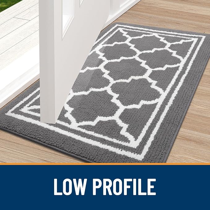 Buganda Indoor Door Mat, Dirt-Resistant and Absorbent Doormat, Low Profile