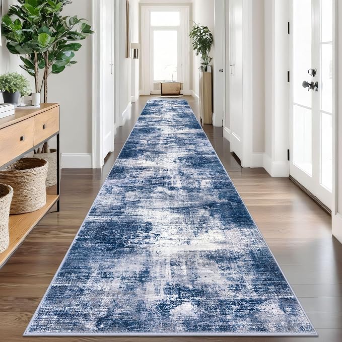 IOHOUZE Abstract Runner Rug 3x18 Ft Washable Runners