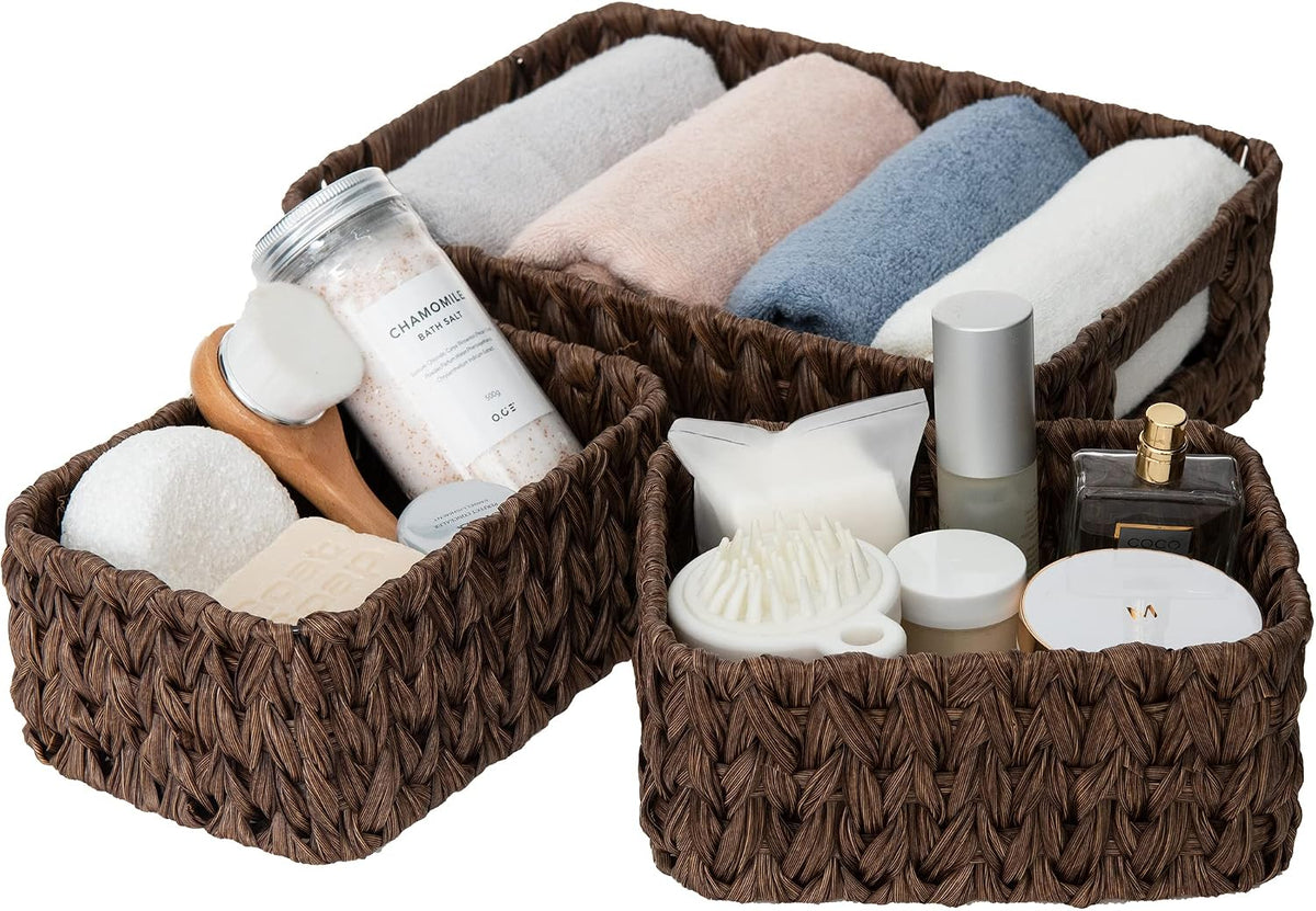 GRANNY SAYS Small Wicker Baskets for Shelves, Wicker Baskets for Storage