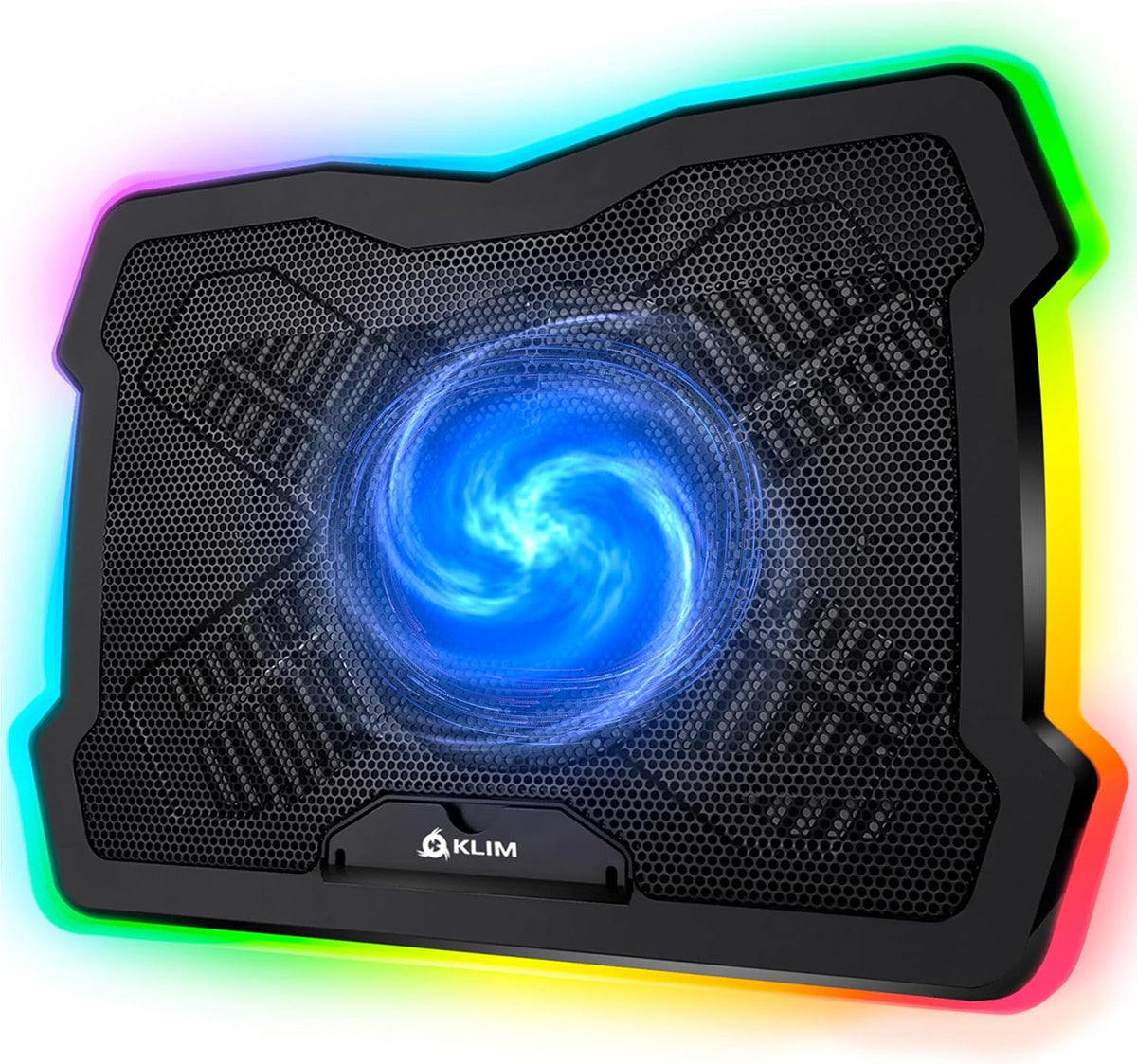 Ultimate RGB Laptop Cooling Pad with LED Rim, USB Powered, Up to 17 Inch