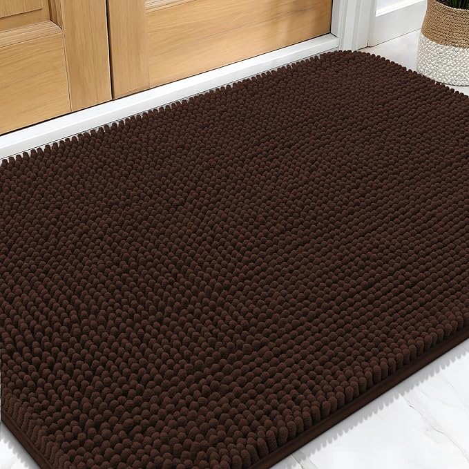 OLANLY Dog Door Mat for Muddy Paws 32x20, Absorbs Moisture and Dirt, Absorbent