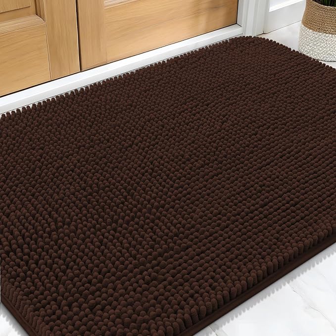 OLANLY Dog Door Mat for Muddy Paws 30x20, Absorbs Moisture and Dirt, Absorbent