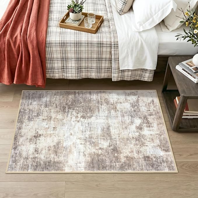 IOHOUZE Abstract Area Rug 3x4 Ft Washable Rugs