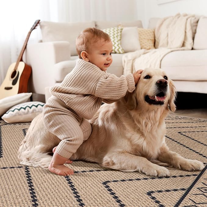 Tangsoo Easy Jute Rug 2.6x10 Washable Runner Rug