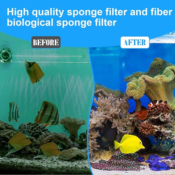 26 Pcs Aquarium Filter Media Kit Compatible