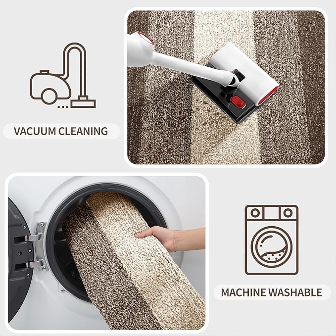 Kitinjoy Indoor Outdoor Door Mat, 44x32 Non-Slip Absorbent Dirt Trapper