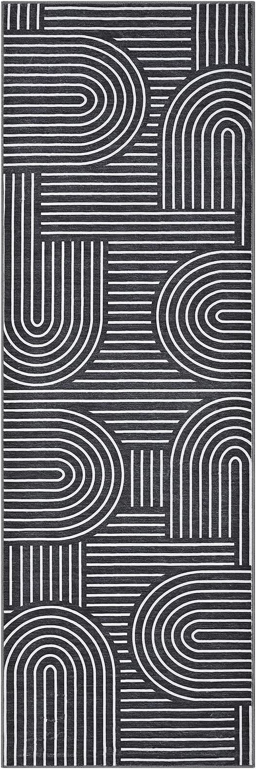 ROYHOME Modern Rug 2x6 Runners for Hallways, Abstract Kitchen Runner Rugs Non