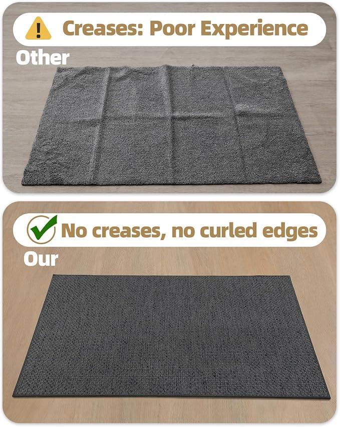 Color&Geometry Ultra-Thin Indoor Door Mat, Washable Doormat