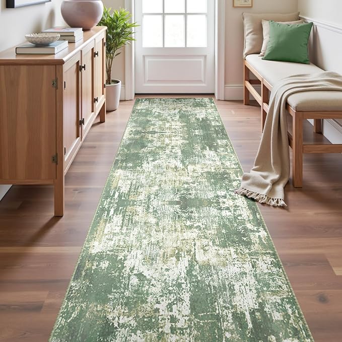 RELEANY Washable Area Rugs 2'x10' Non-Slip Modern Abstract Soft