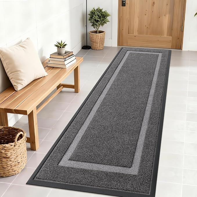 OLANLY Front Door Mat Indoor Outdoor Entrance, Waterproof All-Season,