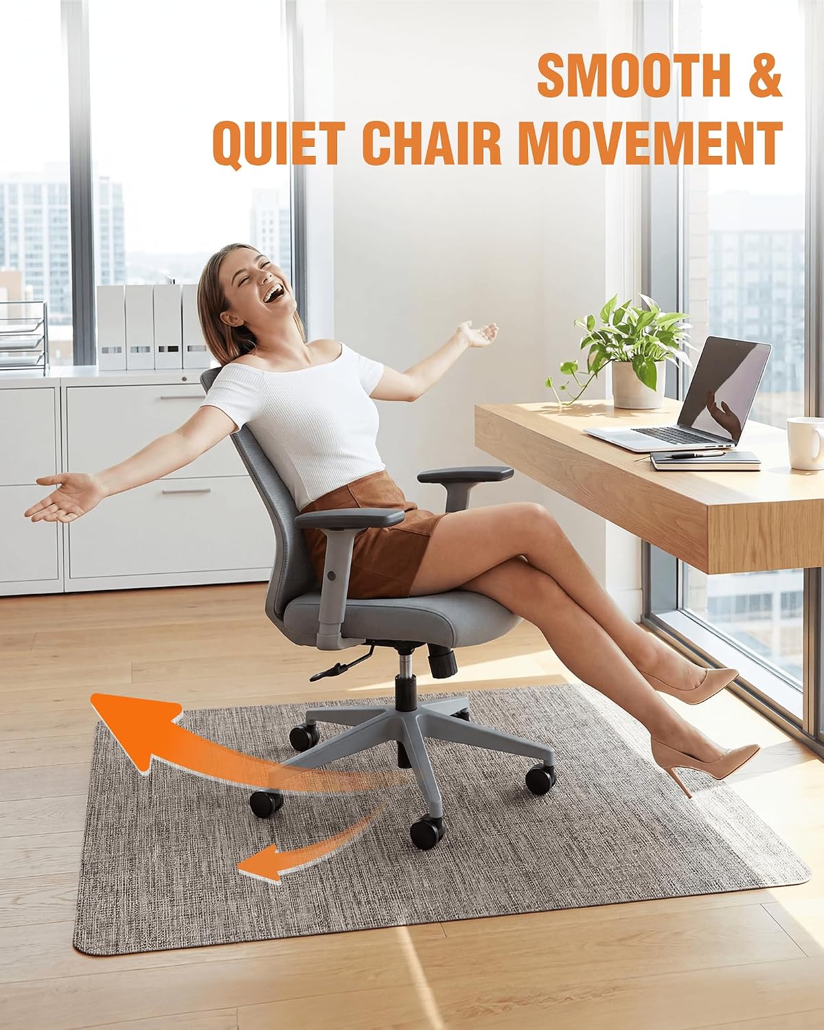Carvapet 36 x 48 Office Chair Mat for Carpet Hardwood Floor Protector Rug