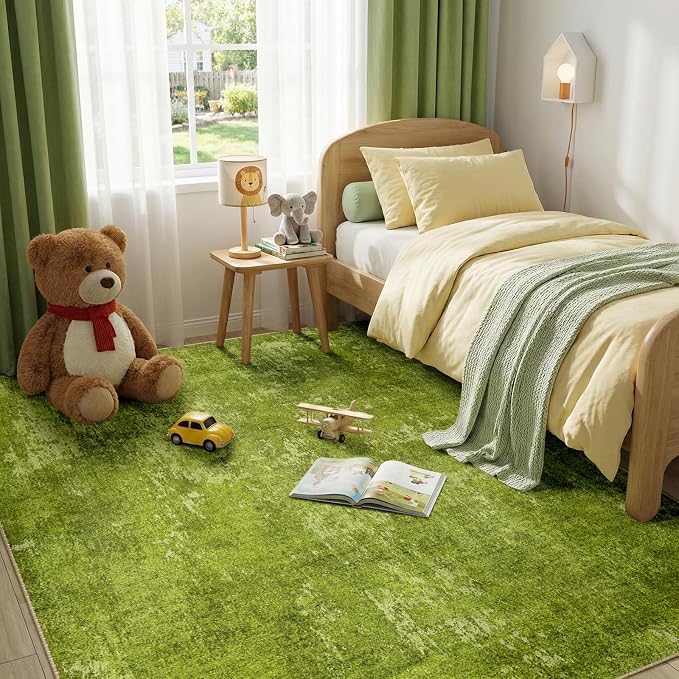RELEANY Washable Area Rugs 9'x12' Non-Slip Modern Abstract Soft