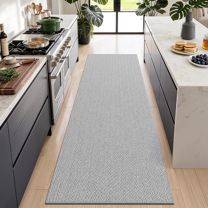 LUMI Ultra Thin Runner Rug for Hallway 2.7'x10', Non-Slip Entryway Rug