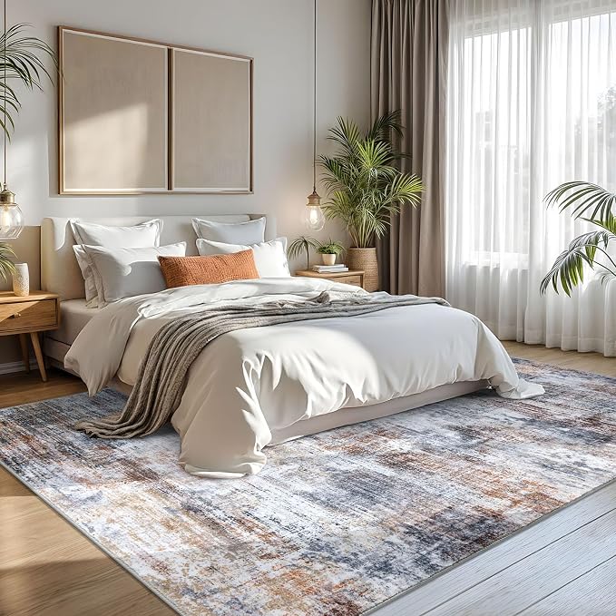 IOHOUZE Abstract Area Rugs 8x10 Ft Washable Large Rugs