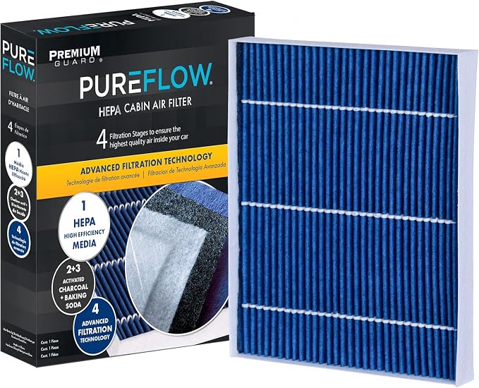 PureFlow HEPA Cabin Air Filter PC99239HX | Fits 2019-2024 Kia Forte, 2021-2024