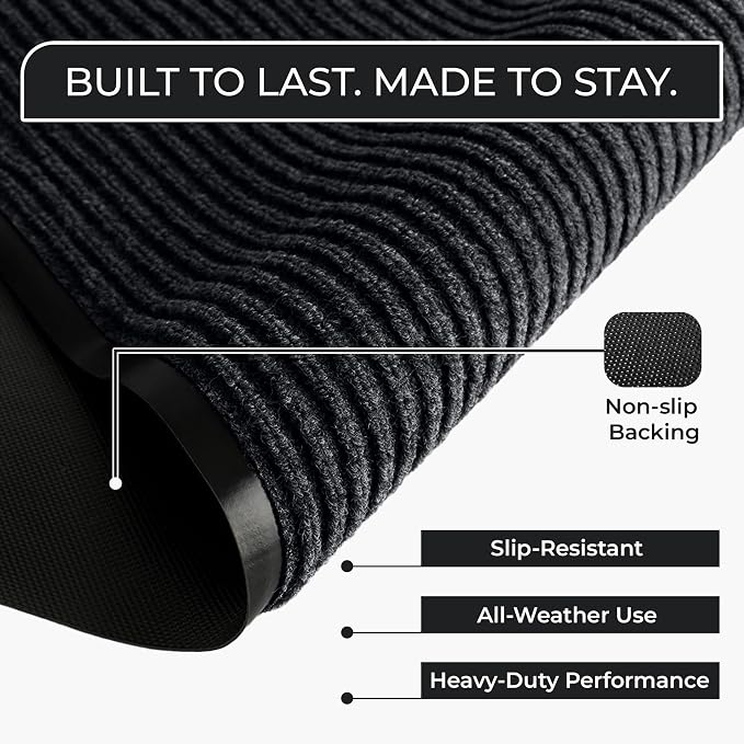 Commercial Door Mat 3'x10' Heavy Duty Industrial Floor Mat