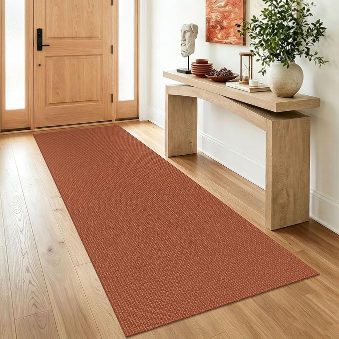 IOHOUZE Washable Runner Rug 3x8 Non Slip Rubber Backed Wide Hallway Runner