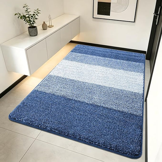 Kitinjoy Indoor Outdoor Door Mat, 70x32 Non-Slip Absorbent Dirt Trapper