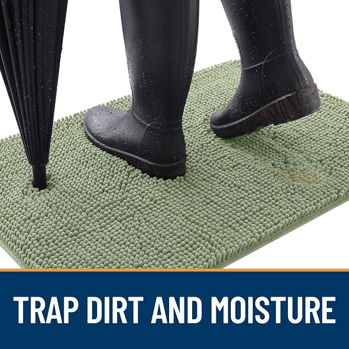 OLANLY Dog Door Mat for Muddy Paws 32x20, Absorbs Moisture and Dirt, Absorbent