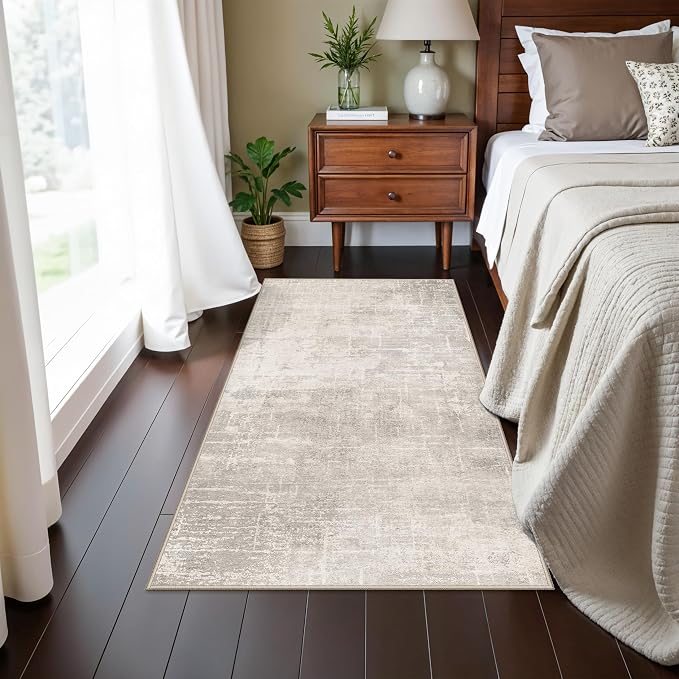 Washable 2x4 Entryway Area Rugs: Abstract Water Resistant Kitchen Sink Rug
