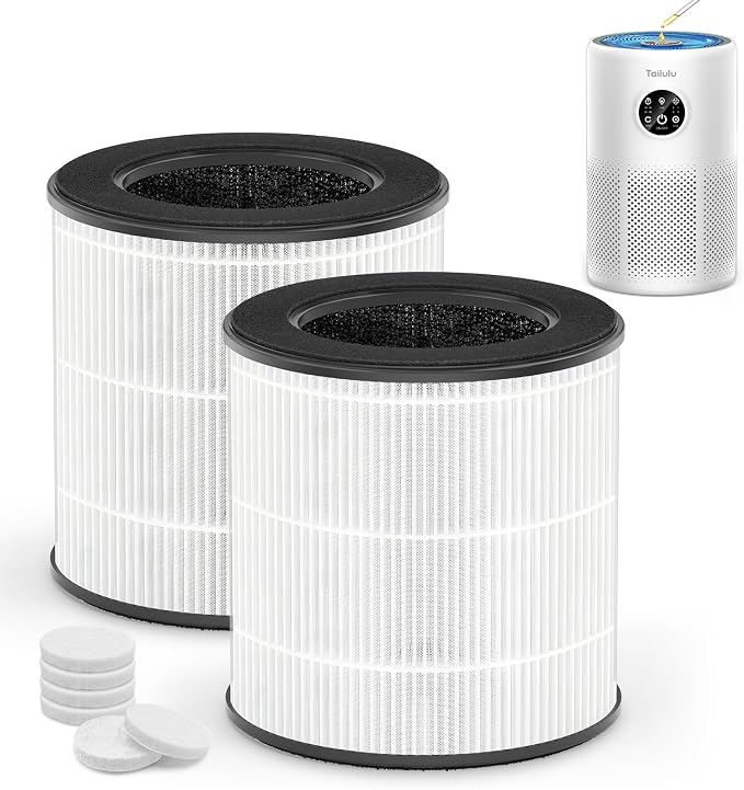 Tailulu 2 Pack D10 Replacement Filter, Air Purifier Filter