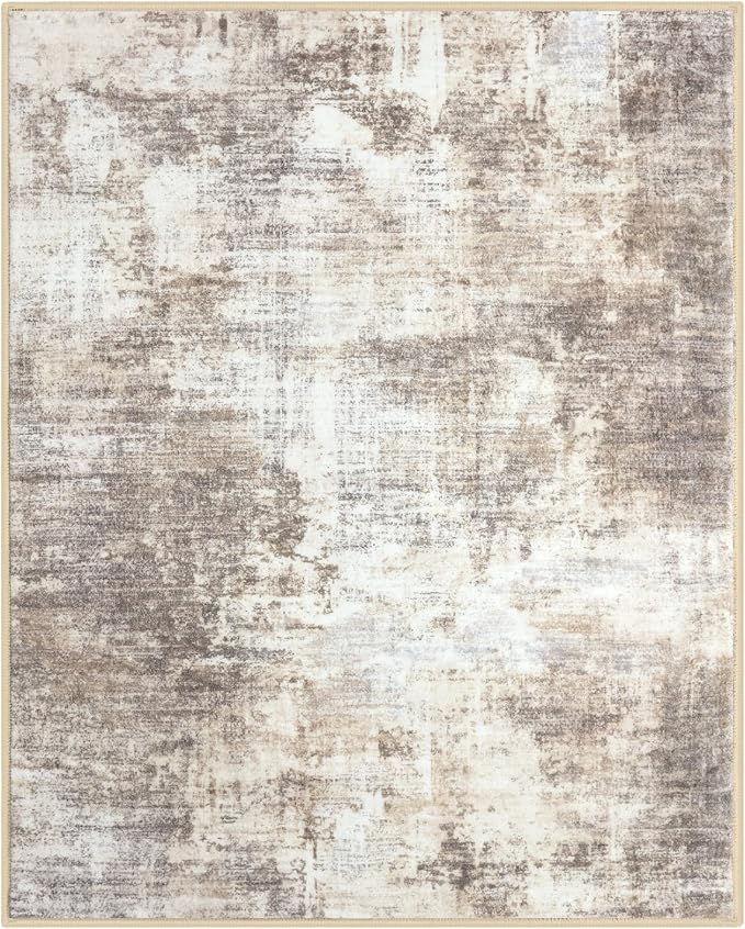 IOHOUZE Abstract Area Rug 4x5 Ft Washable Rugs
