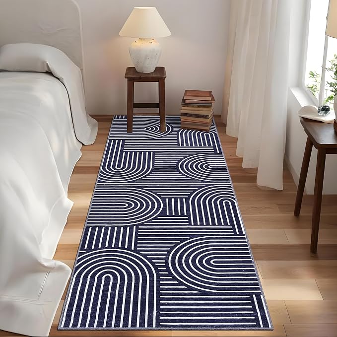 ROYHOME Modern Rug 2x6 Runners for Hallways, Abstract Kitchen Runner Rugs Non