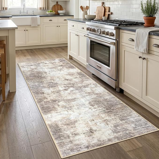 IOHOUZE Abstract Runner Rug 3x7 Ft Washable Runners