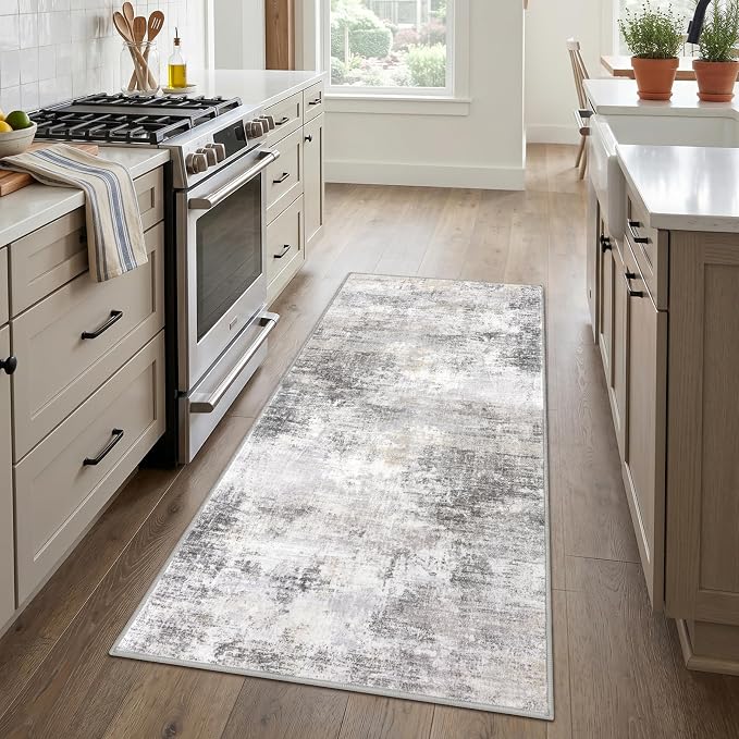 IOHOUZE Abstract Runner Rug 3x6 Ft Washable Runners