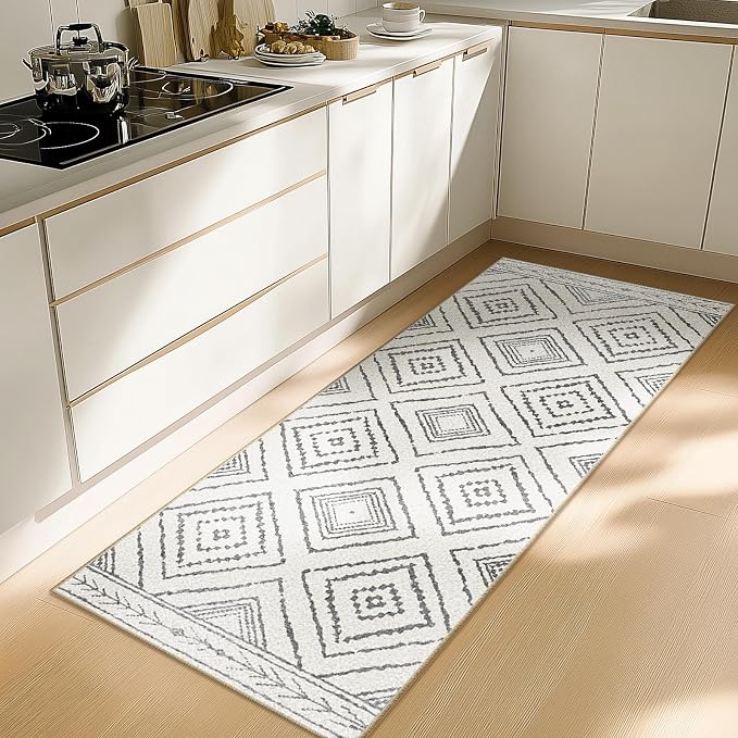BESTSWEETIE Area Rug 2x6 Rug Machine Washable Non-Slip Low Pile Print Pattern