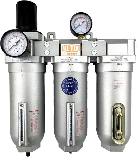 1" NPT SUPER DUTY Industrial Grade Filter Regulator Coalescing Desiccant Dryer
