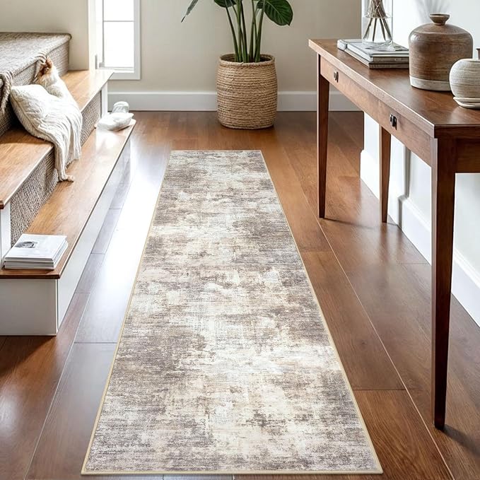 IOHOUZE Abstract Runner Rug 2x8 Ft Washable Runners