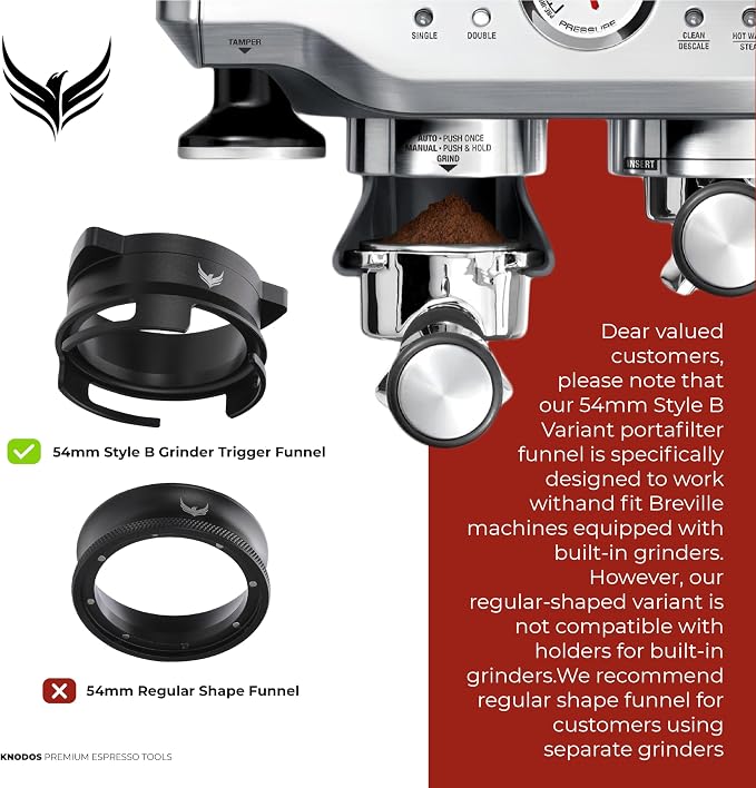Magnetic 54mm Dosing Funnel & Espresso Puck Screen