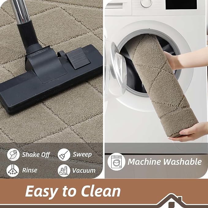 BEQHAUSE Dirt Trapper Door Mat 36" x 60", Doormat Non-Slip Entryway Rugs