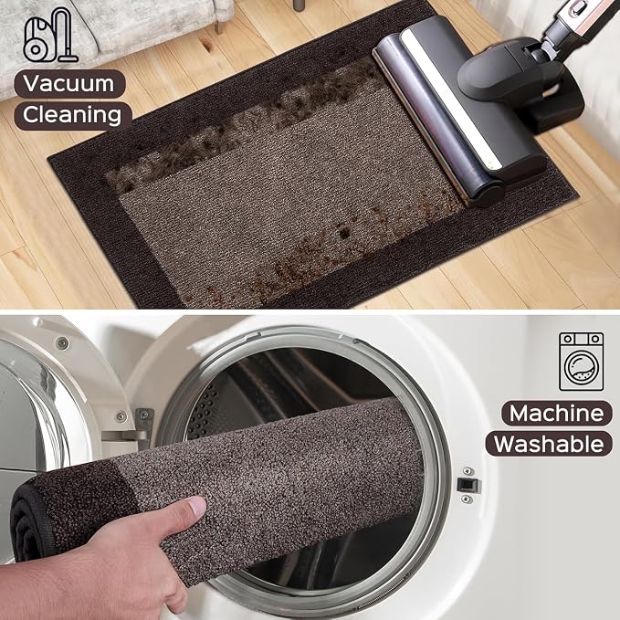 Washable Area Rug 34" x 60", Non Slip Kitchen Rug