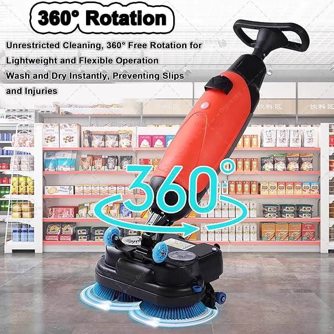 Commercial Floor Scrubber Machine Lightweight Electric Floor Cleaner